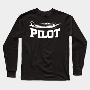 Vintage Pilot Aviation Long Sleeve T-Shirt